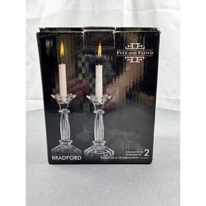 Fitz and Floyd Set of‎ 2 "Bradford" Candle Holders